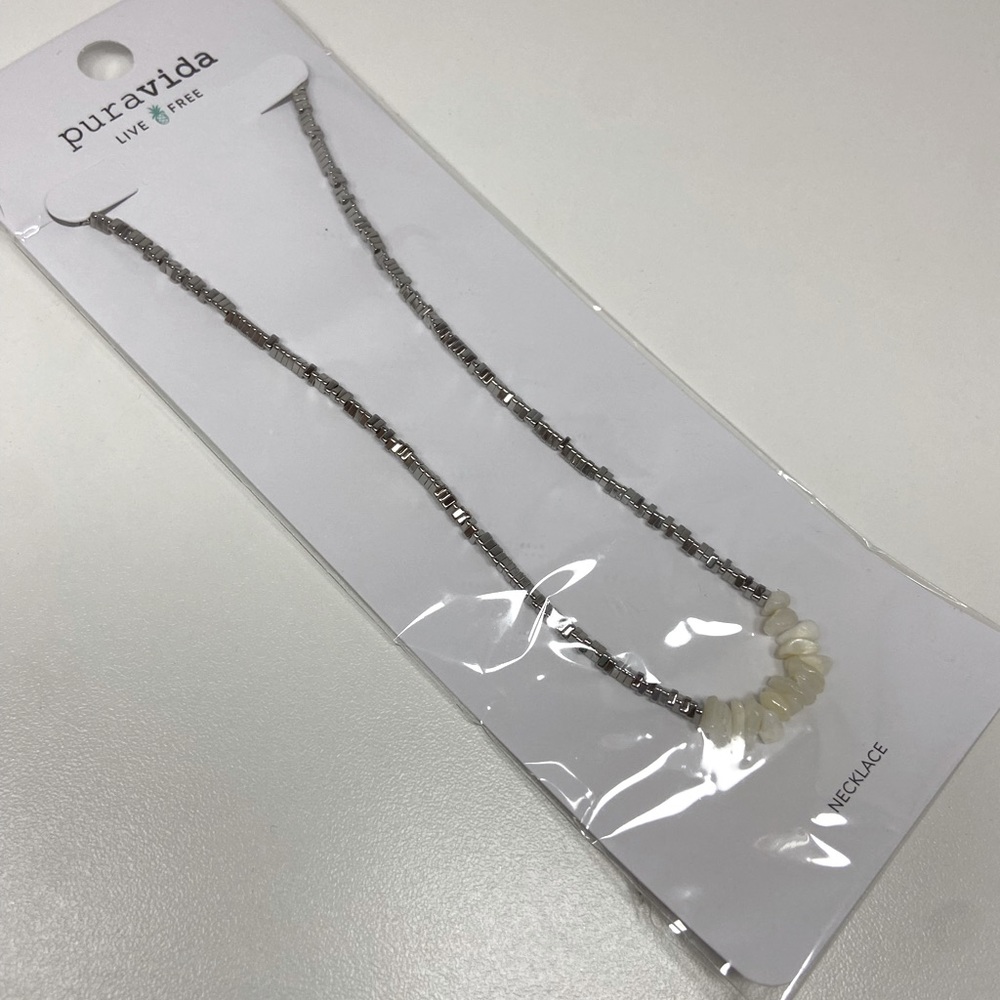 Puravida Beaded Stone Necklace